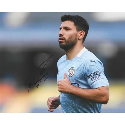 Aguero Man City Foto signiert Autogramm Autogramm MAN CITY Foto signiert signiert AGUERO Autogramm Aguero