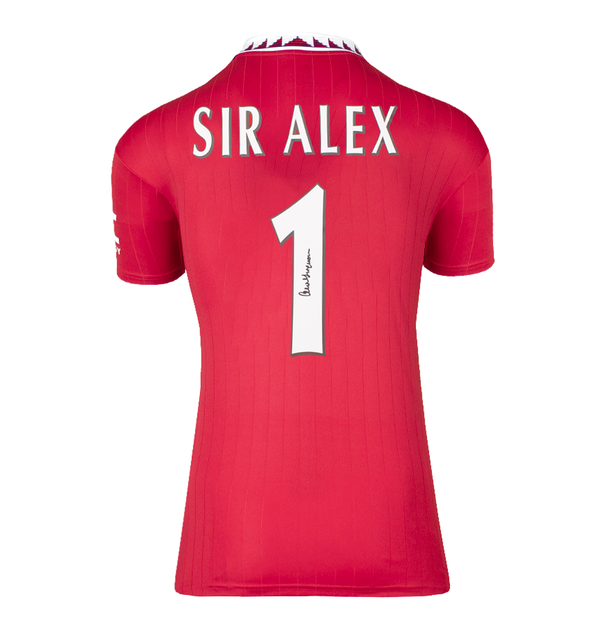Sir Alex Ferguson Sir Alex Ferguson Man Utd 2022-23 Shirt  Signed Autograph Sir Alex Ferguson Man Utd Jersey 22/23  2022 2023 Signed FERGUSON Jersey Man Utd  Signed Autograph Autographed Manchester