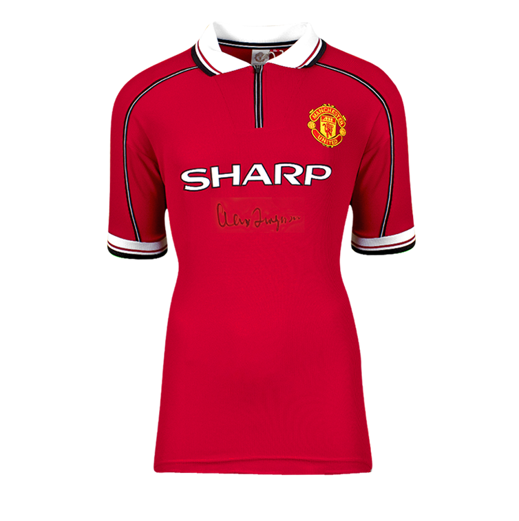 Sir Alex Ferguson Sir Alex Ferguson Sir Alex Ferguson Man Utd 1999 Shirt Pre Sir Alex Ferguson Man UtdSir Alex Ferguson Man Utd 1999 Shirt Premier League 99 Signed Autograph Autographed Manchester
