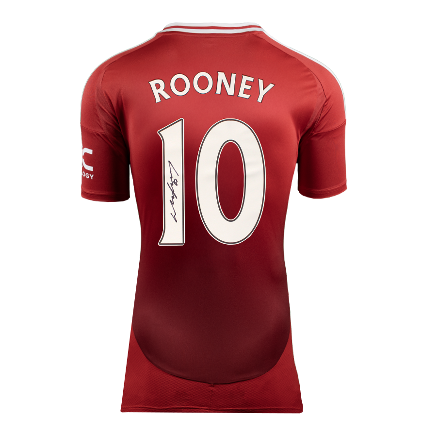 Wayne Rooney  Jersey Ac Manchester United 24/25 Autographed Autograph Signed Man Utd  2024 2025Jersey ROONEY  Signed  Shirt ICONS
