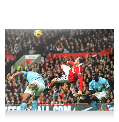 Wayne Rooney Photo Ac Manchester United  Autographed Autograph Signed Man Utd Photo ROONEY Signed Photo ICONS