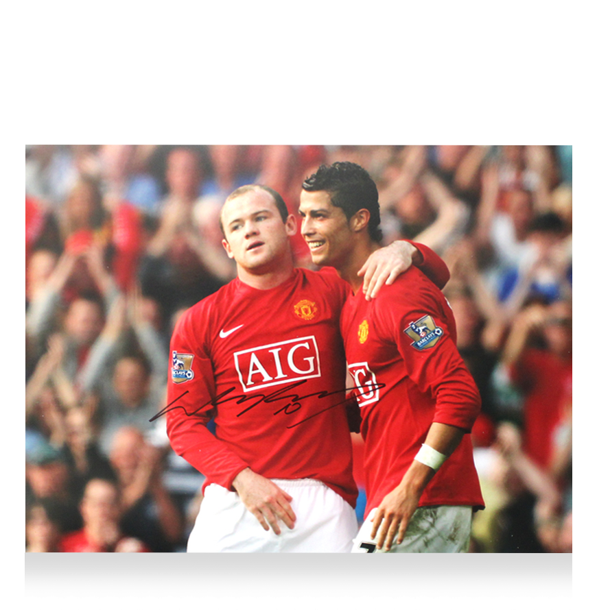 Wayne Rooney Photo Ac Manchester United  Autographed Autograph Signed Man Utd Photo ROONEY Signed Photo ICONS