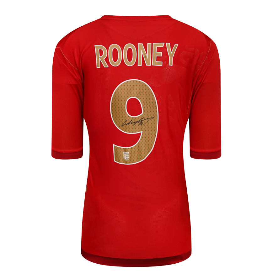 Wayne Rooney  Jersey Wayne Rooney England 2004 2006 Shirt Autographed Autograph Signed England Jersey ROONEY  Signed  Shirt ICONS