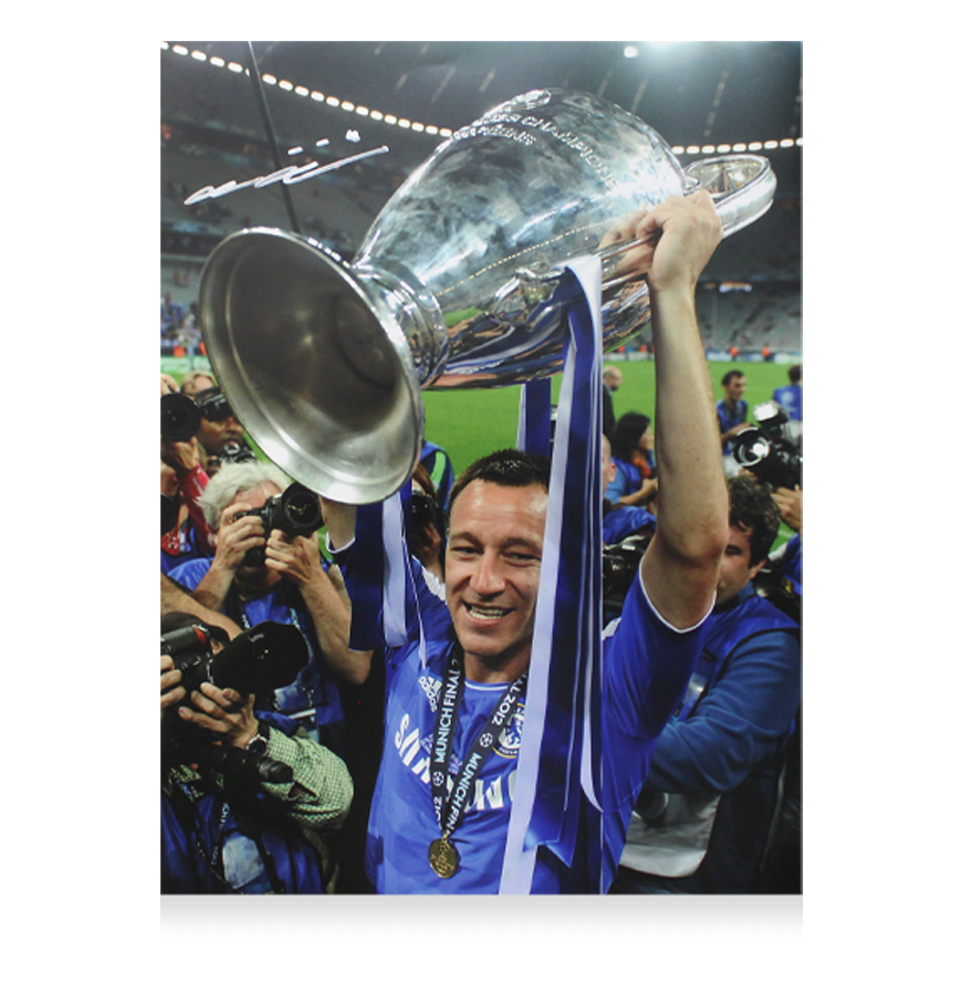 John Terry  Photo Chelsea Autographed Autograph Signed CHELSEA  Photo TERRY JOHN  Signed Photo ICONS