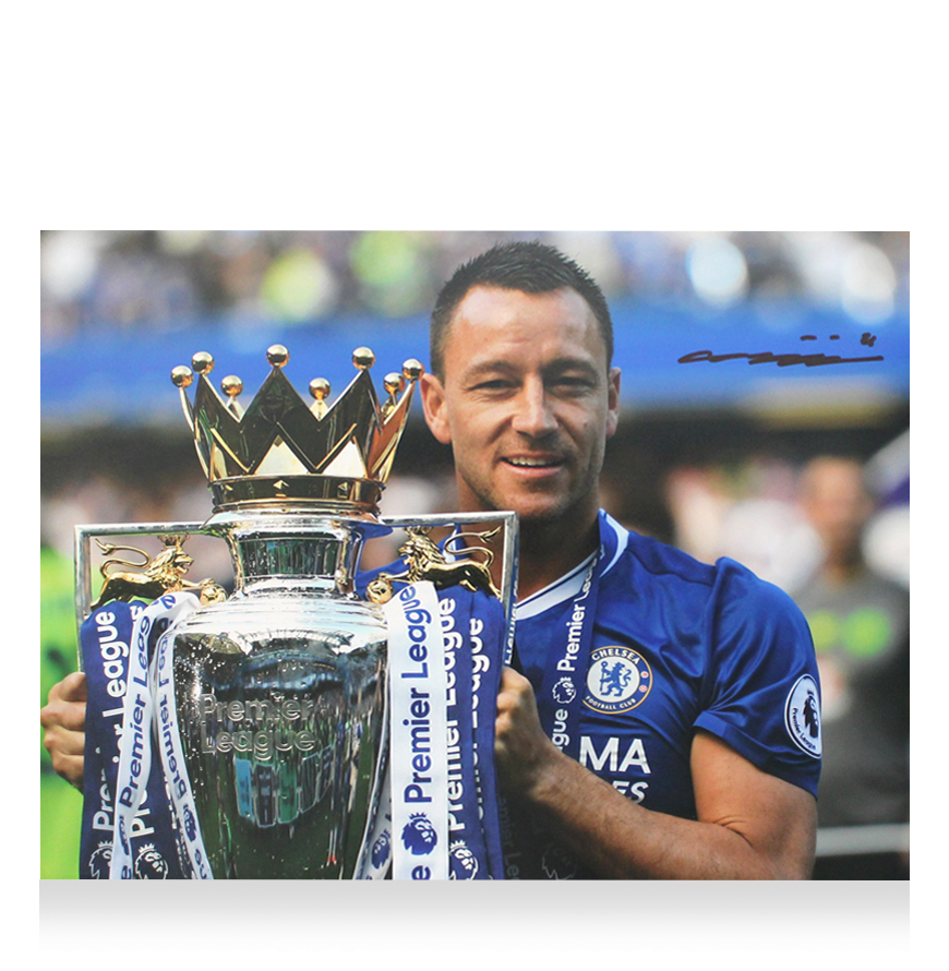 John Terry  Photo Chelsea Autographed Autograph Signed CHELSEA  Photo TERRY JOHN  Signed Photo ICONS