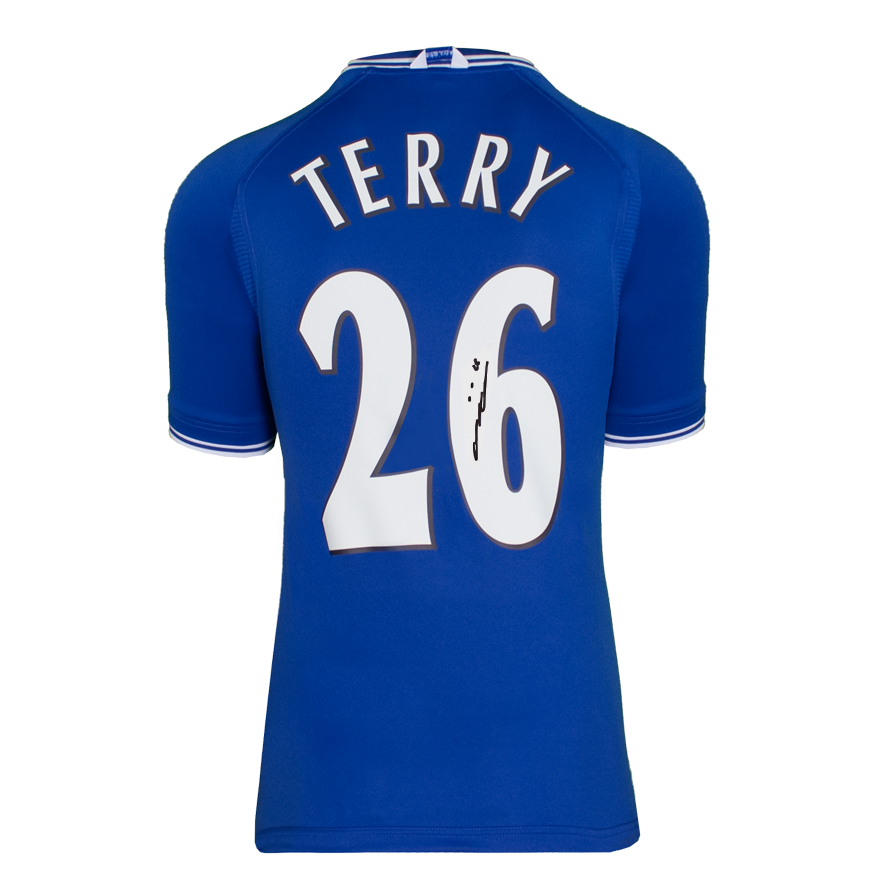 John Terry Chelsea 2000 Shirt  Chelsea Autographed Autograph Signed CHELSEA  Jersey Chelsea TERRY JOHN  Signed Autograph ICONS