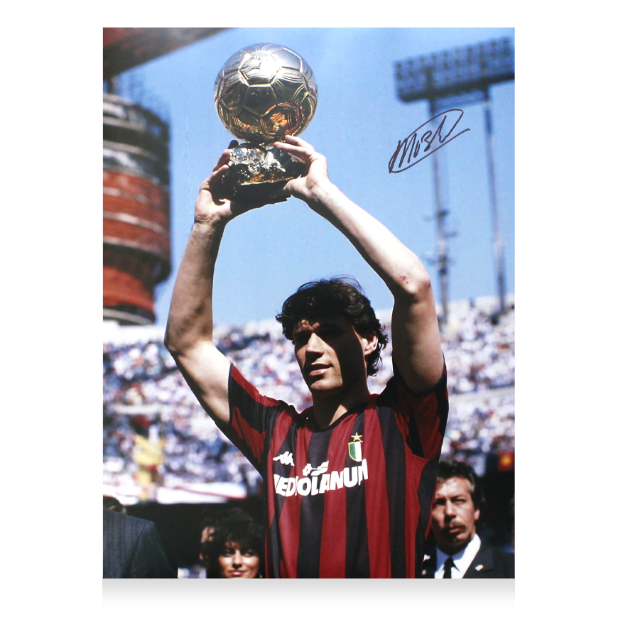Marco van Basten Photo Autographed Autograph Signed Photo Signed Autographed Autograph Marco van Basten  ICONS