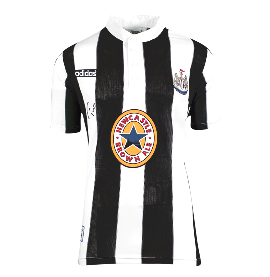 Faustino Asprilla Newcastle United 1996 Shirt  Autographed Autograph Signed  Newcastle  Jersey Asprilla 96   Premier League  Jersey Autograph Autographed Signed Shirt ICONS