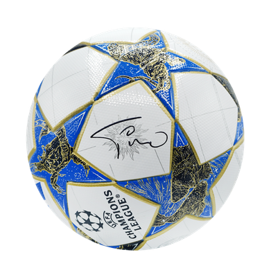 Faustino Asprilla Ball Uefa UCL Autographed Autograph Signed Ball Champions League Ball  Autograph Autographed Signed Ball  ICONS ASPRILLA