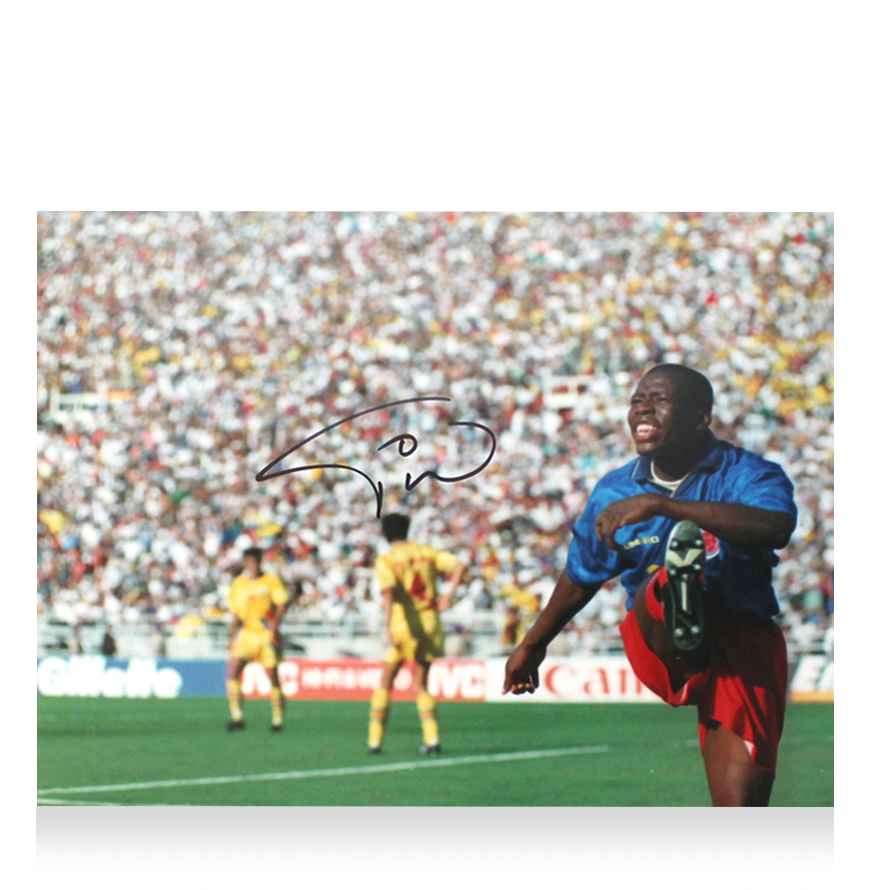 Faustino Asprilla Faustino Asprilla Photo Autographed Autograph Signed Sign Photo   Autograph Autographed Signed  Photo ICONS ASPRILLA