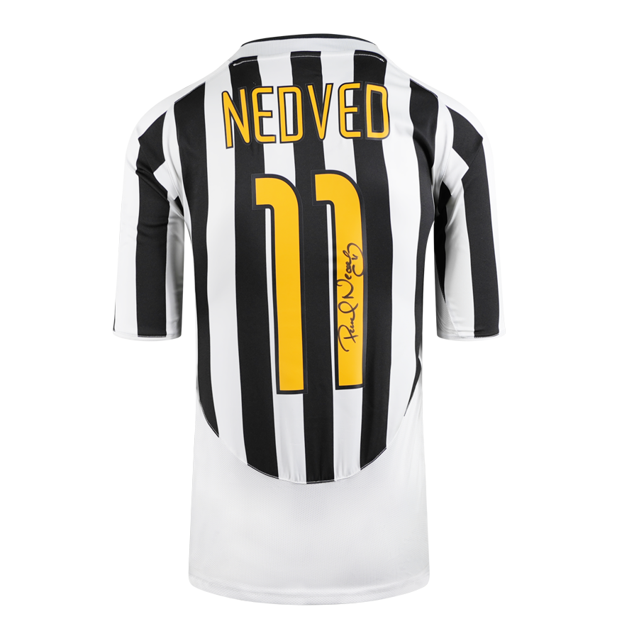 Pavel Nedved Juventus 2003-04 Shirt Jersey Juventus Autographed Autograph Signed Pavel Nevded Jersey Shirt ICONS