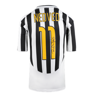 Pavel Nedved Juventus 2003-04 Maglia Maglia Juventus Autografata Autografo Firmato Pavel Nevded Maglia Maglietta ICONE