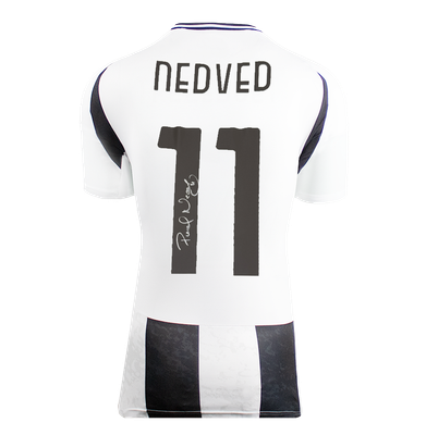 Pavel Nedved Juventus 2024 2025  Shirt Jersey Juventus Autographed Autograph Signed Pavel Nevded Jersey Shirt ICONS