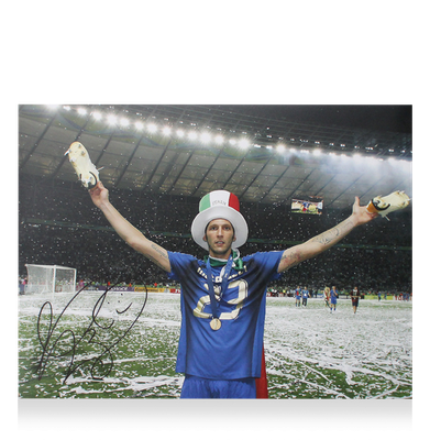 Marco Materazzi Italien Foto Autogramm Unterschrift Marco Materazzi Italien Autogramm Materazzi Foto ICONS