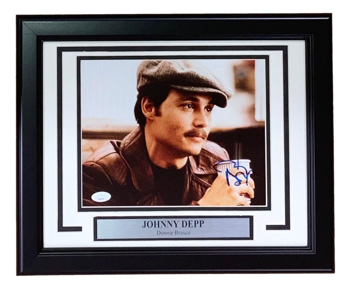 Johnny Depp Signed  Donnie Brasco  Framed Photo Signed Autograph Autographed  DEPP Autographed Signed Photo Framed Autographed Deep Johnny