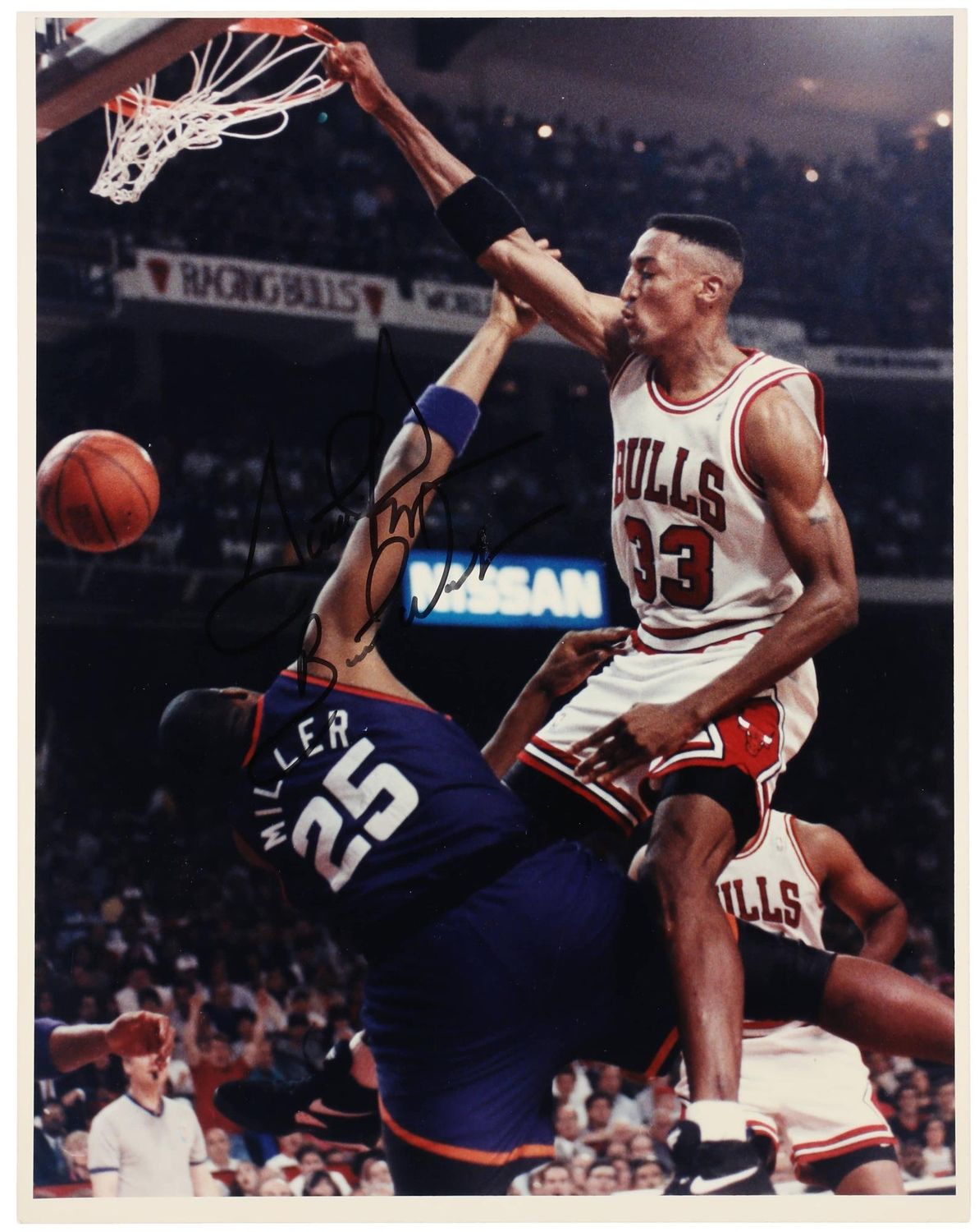Scottie Pippen Autographed Autograph  Signed Original 1990's Type I 11x14 Photo Autographed  PIPPEN SCOTTIE  Photo Autographed Signed Autographed Scottie Pippen Photo Original