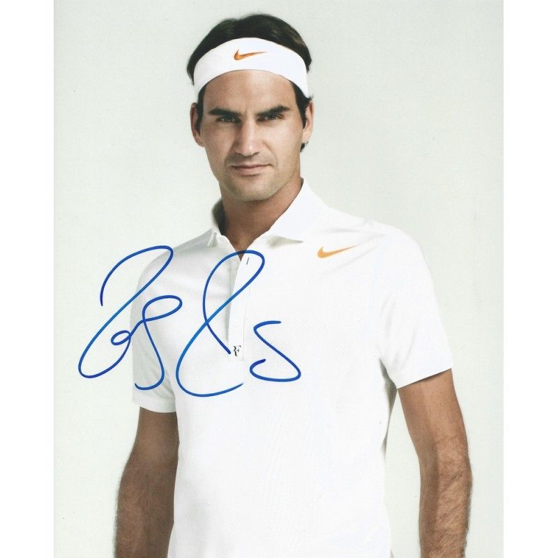 Roger Federer Tennis Photo Signed Autograph Autographed ROGER FEDERER  Photo Autographed Signed Autographed Roger Federer