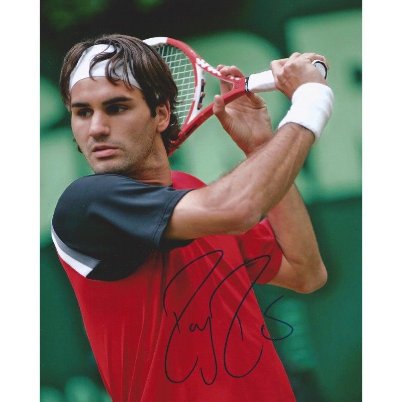 Roger Federer Tennis Photo Signed Autograph Autographed ROGER FEDERER  Photo Autographed Signed Autographed Roger Federer