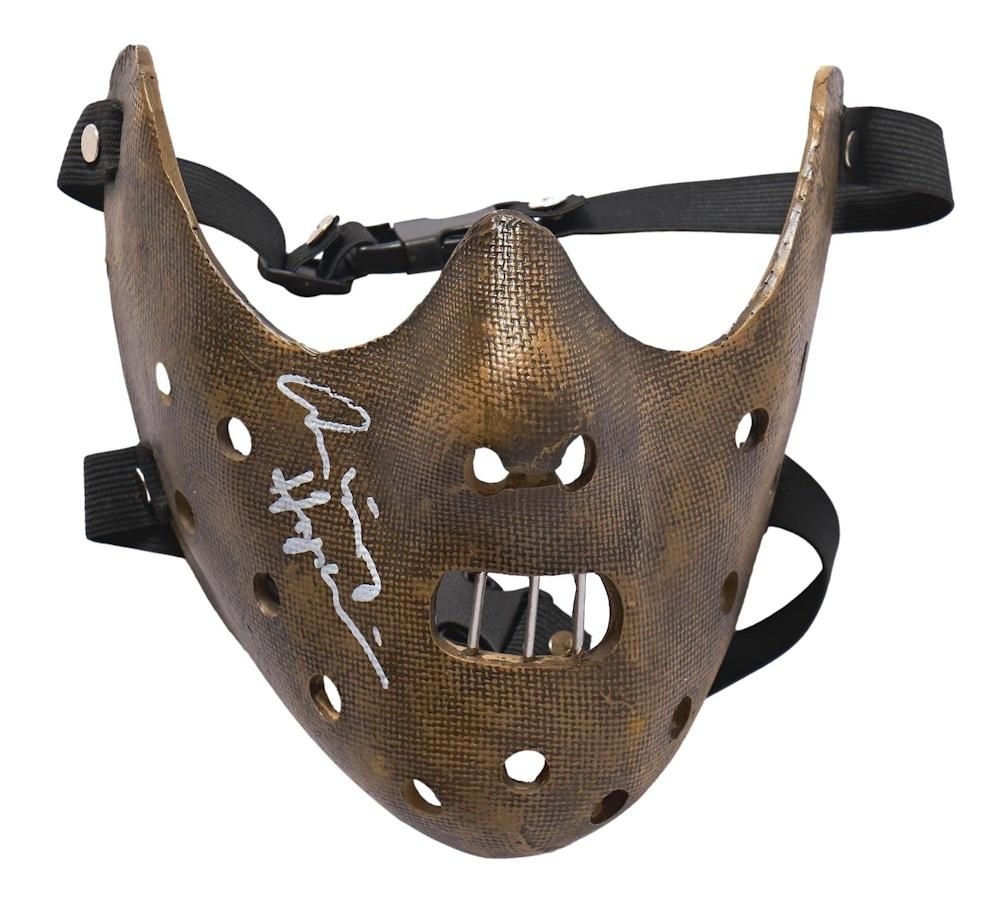 Anthony Hopkins Signed Silence of the Lambs Hannibal Lecter Mask Signed Autograph Autographed  Masko Anthony Hopkins Autographed Signed  Mask HOPKINS  Autographed