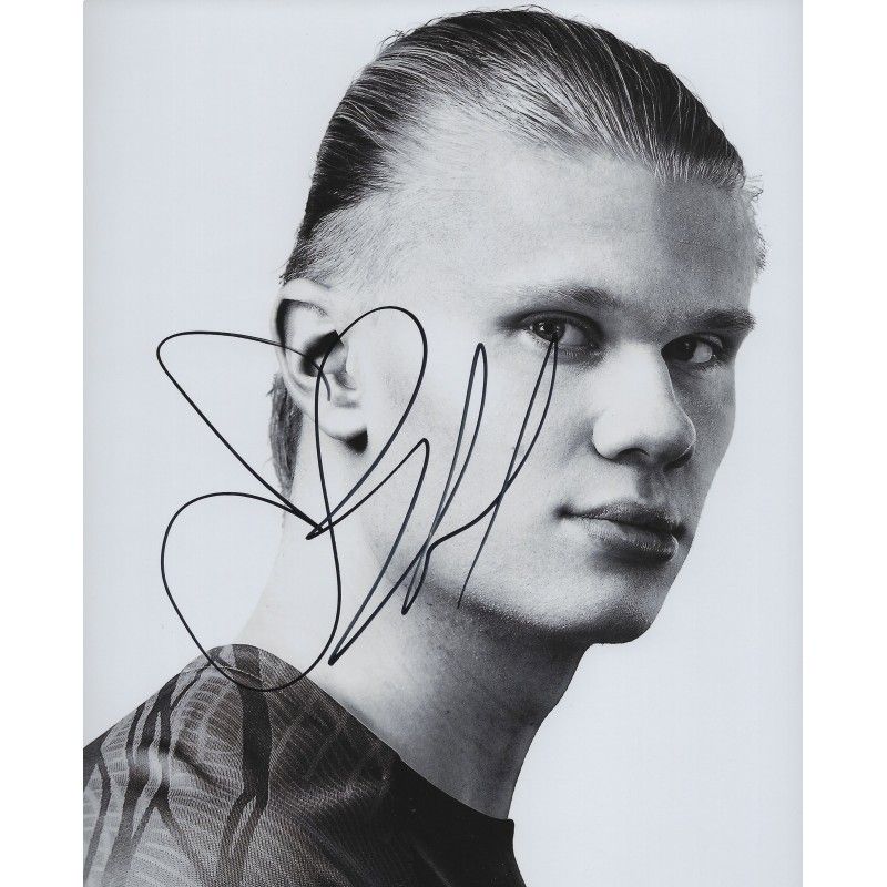 Erling HAALAND MAN CITY Manchester City Photo Signed Autograph Autographed  Erling HAALAND  Photo Autographed Signed Autographed Erling HAALAND