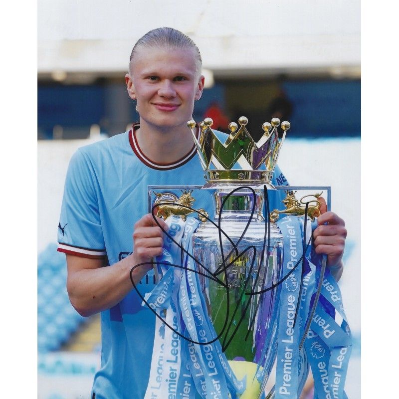 Erling HAALAND MAN CITY Manchester City Photo Signed Autograph Autographed  Erling HAALAND  Photo Autographed Signed Autographed Erling HAALAND