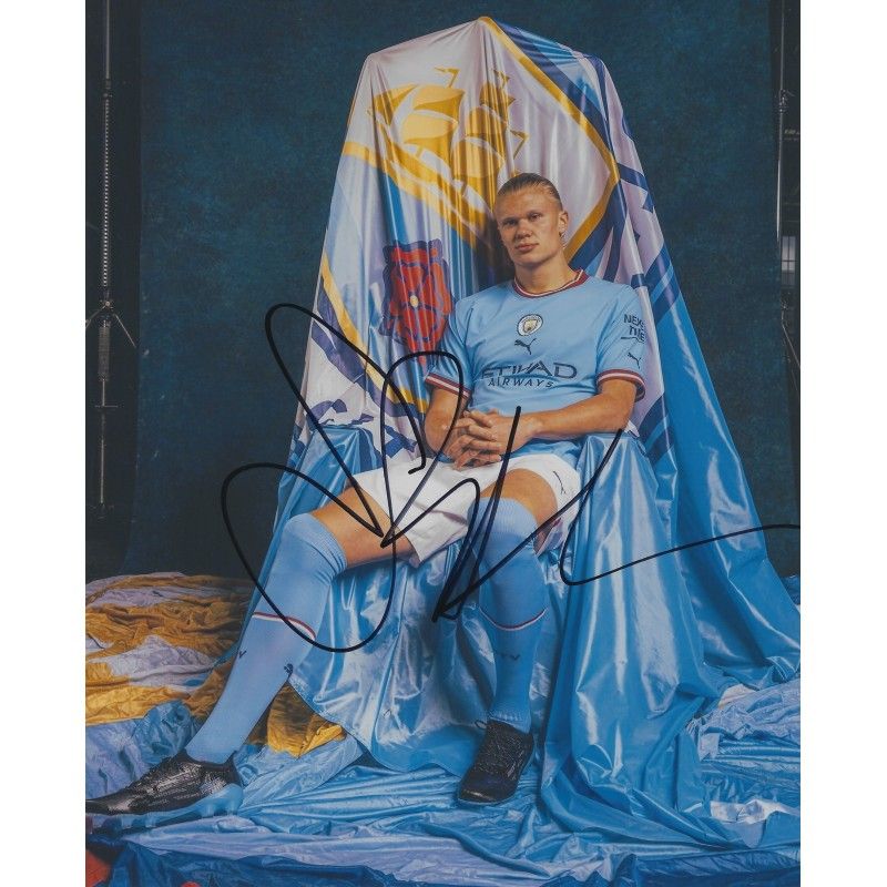 Erling HAALAND MAN CITY Manchester City Photo Signed Autograph Autographed  Erling HAALAND  Photo Autographed Signed Autographed Erling HAALAND