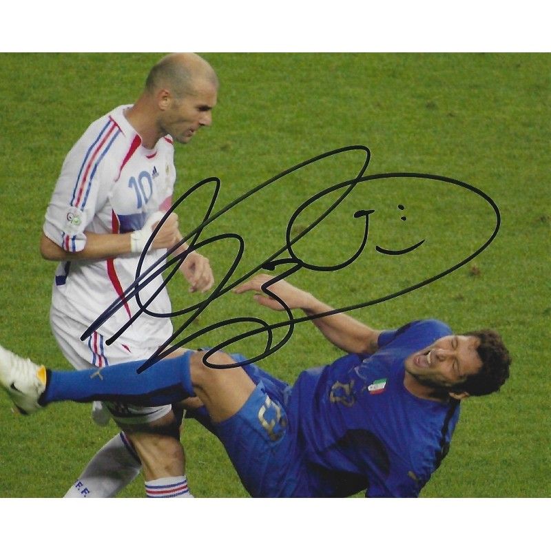 Marco Materazzi Italy World cup 2006 Photo Signed Autograph Autographed  Materazzi  Photo Autographed Signed Autographed Marco Materazzi  Photo Italy