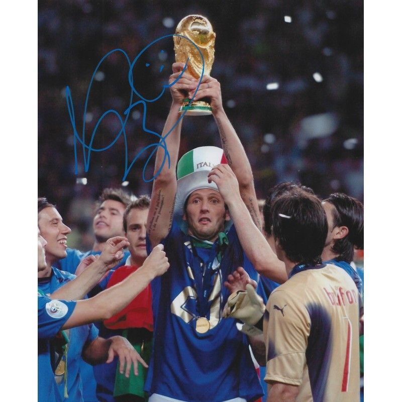 Marco Materazzi Italy World cup 2006 Photo Signed Autograph Autographed  Materazzi  Photo Autographed Signed Autographed Marco Materazzi  Photo Italy