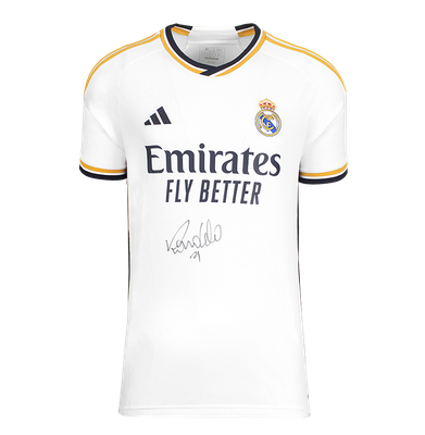Jersey Real Ronaldo Fenomeno Real Madrid Signed Autograph Fenomeno Ronaldo Autographed Jersey 2023 2024 Autographed ICONS