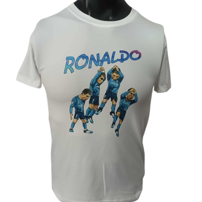 T Shirt Cr7 Cristiano Ronaldo Real Madrid Leggend Icon Stampa Printed Sublimation T Shirt RONALDO CR7 Celebration Goal Siuuu Cr7 Ronaldo Cristiano Ronaldo