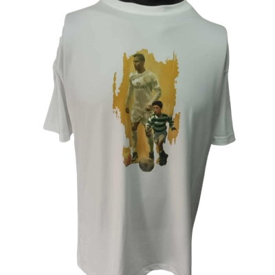T Shirt Cr7 Cristiano Ronaldo Real Madrid Leggend Icon Stampa Printed Sublimation T Shirt RONALDO CR7