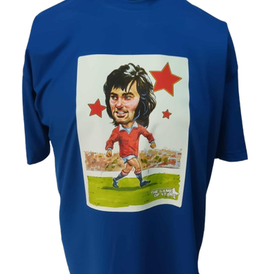 T Shirt  Manchester United George Best  Leggend Icon Stampa Printed Sublimation T Shirt MAN UTD Red Delvils George Best