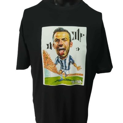 T Shirt Alessandro Del Piero Leggend Icon Caricatura Stampa Printed Sublimation T Shirt Del Piero Alessandro Del Piero Juventus Bianconeri