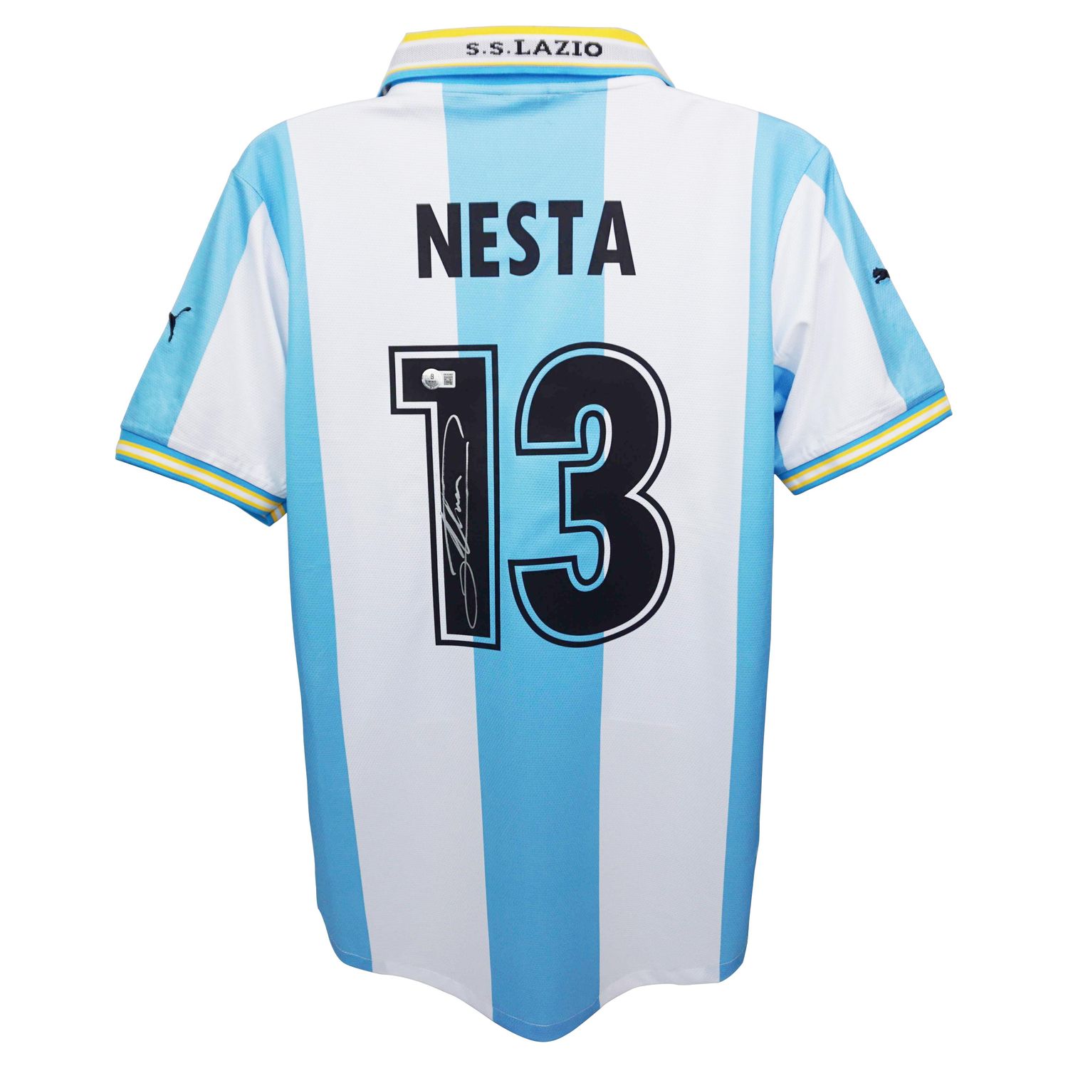 Jersey Alessandro Nesta 13 Lazio 1999 2000 Champions League Season NESTA Autografata Jersey Signed 99/00 Alessandro Nesta Lazio Jersey Lazio NESTA 13 Lazio 1999 2000 Season​ Replica Lazio Jersey Auto