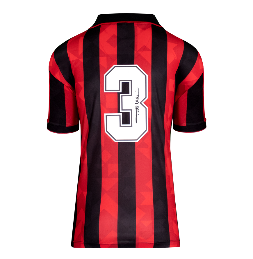 Paolo Maldini Jersey Ac Milan Autographed Autograph Signed Ac Milan 1994Jersey Ac Milan MALDINI   Signed Ac Milan 94 Home Shirt ICONS Maldini 3 Retro