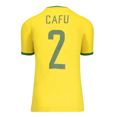 Brasilien-Trikot mit Autogramm von Cafu (AC Mailand) – Retro-Heimtrikot von ICONS  Authentifizierung: ICONS-Hologramm  Lieferzeit: 10–20 Tage. Nach Ihrer Bestellung erhalten Sie alle Details.