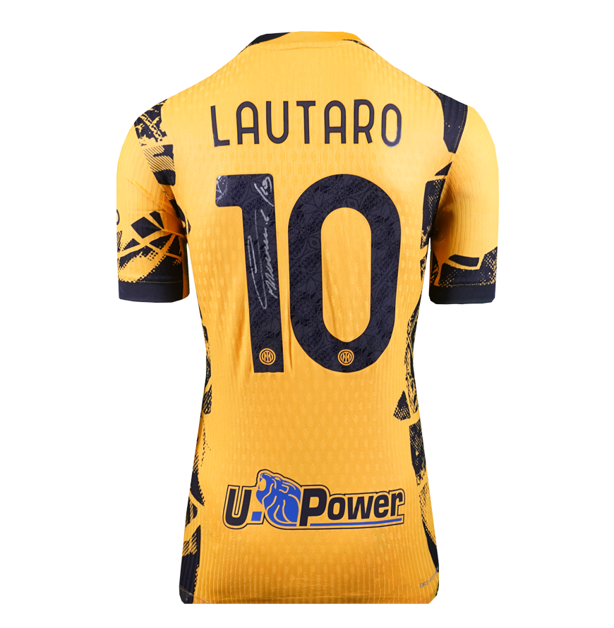 Maglia Lautaro Martinez Inter 24/25 Autografata Autografata Autografata Maglia Inter Lautaro Martinez Inter Milan 2024-25 Maglia Home Match Issue Inter Autografata Autografata Autografata