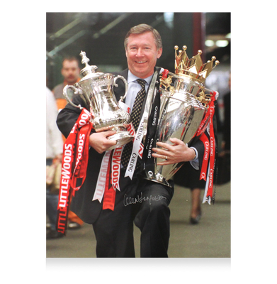 Sir Alex Ferguson Sir Alex Ferguson Sir Alex Ferguson Photo: 1996 Double Winner Signed Autograph Sir Alex Ferguson Man Utd Autograph Football Autographed Autograph Signed FERGUSON   1996