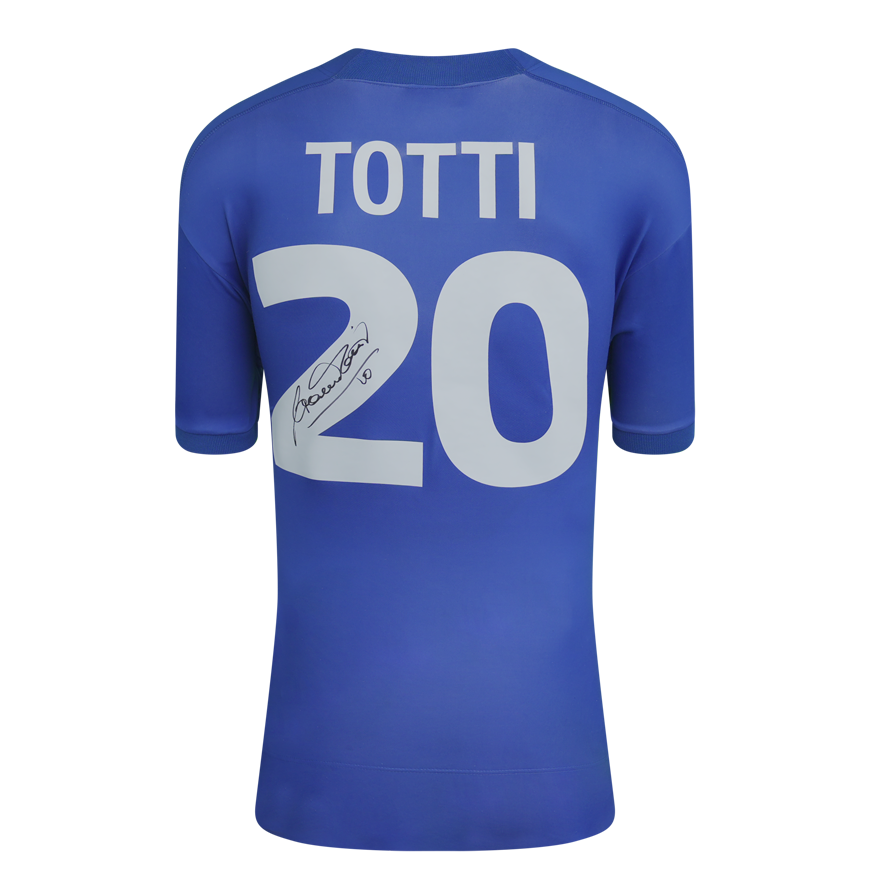 Francesco Totti Italy 1998 1999 Shirt Autographed Autograph Signed Italy Nazionale  Jersey TOTTI  Signed 98/99   jERSEY ITALY SIGNED  Shirt ICONS