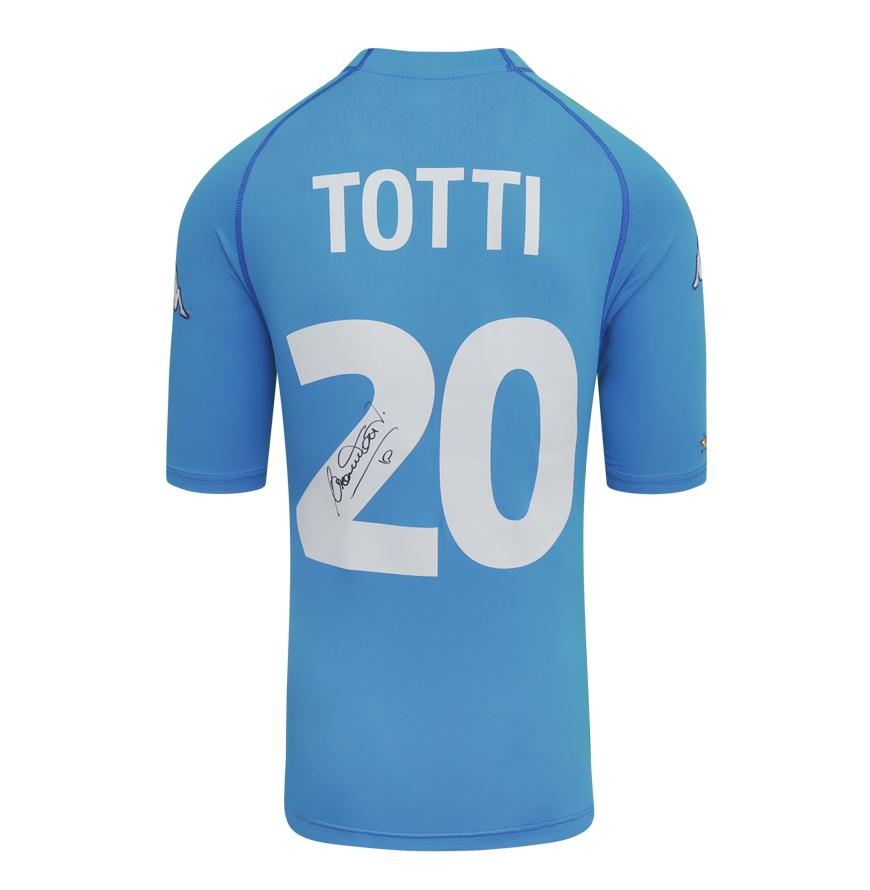 Francesco Totti Italy 2001 2002 Shirt Autographed Autograph Signed Italy Nazionale  Jersey TOTTI  Signed  2001 2002    jERSEY ITALY SIGNED  Shirt ICONS