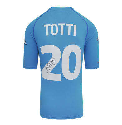 Francesco Totti Italy 2001 2002 Shirt Autographed Autograph Signed Italy Nazionale  Jersey TOTTI  Signed  2001 2002    jERSEY ITALY SIGNED  Shirt ICONS