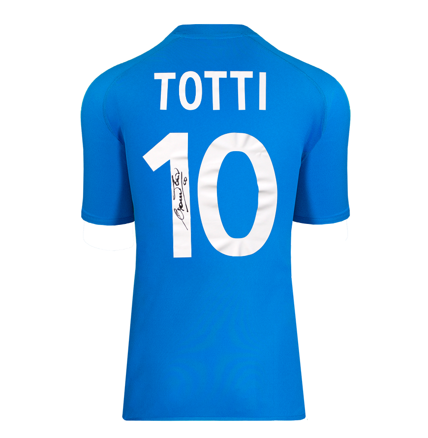 Francesco Totti Italy 2002 Shirt Autographed Autograph Signed Italy Nazionale  Jersey TOTTI  Signed   2002    jERSEY ITALY SIGNED  Shirt ICONS