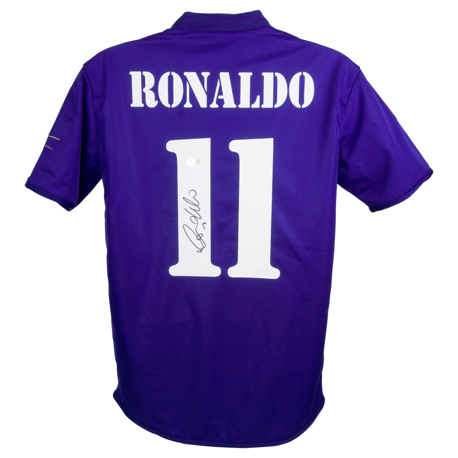 Real Madrid Trikot mit der Nummer 11 – Signiertes Fenomeno Ronaldo Trikot 2002/03 – Signiertes Fenomeno Ronaldo Trikot – Autogramm von Neymar Beckett  Replika Real Madrid Trikot mit signiertem Autogramm – RONALDO PHENOMEN O FENOMENO  Authentifizierun