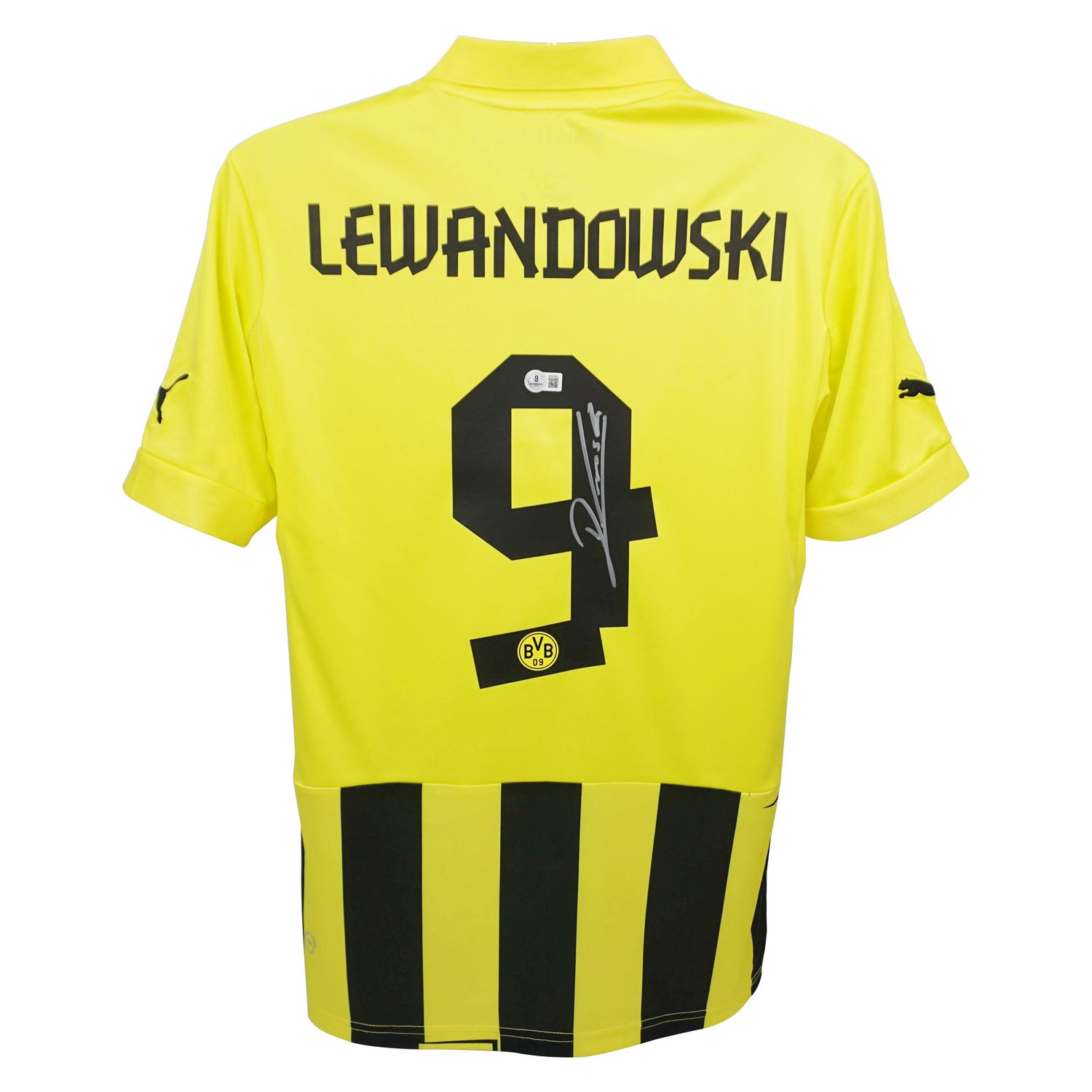 Jersey Robert Lewandoski  Borussia Dortmund  2012 2013 Autograph Jersey Signed Autographed LEWANDOSKI 9 Beckett Authentication Borussia 12/13