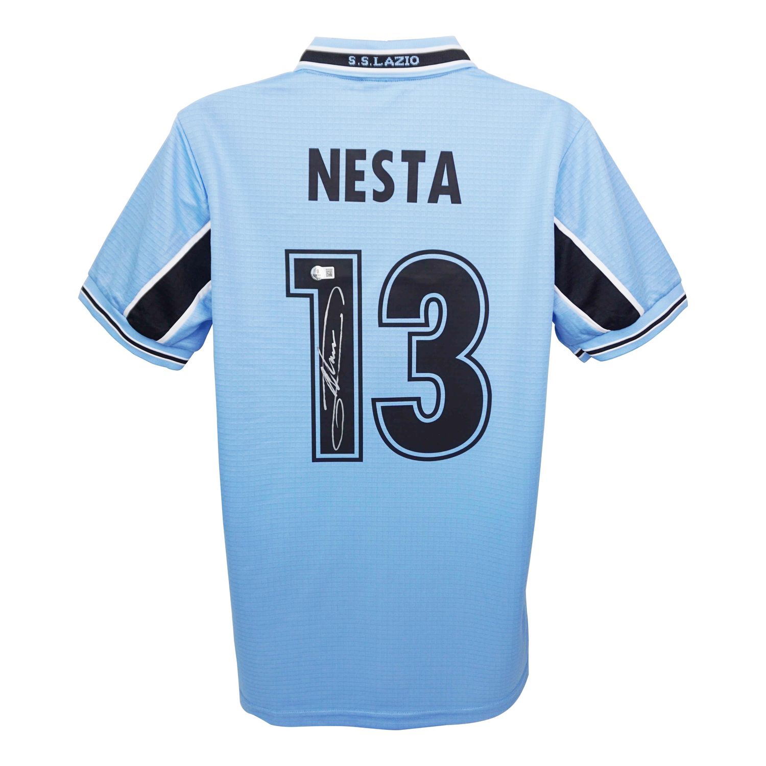 Jersey Alessandro Nesta 13 Lazio 1999 2000  Season NESTA Autografata Jersey Signed 99/00 Alessandro Nesta Lazio Jersey Lazio NESTA 13 Lazio 1999 2000 Season​ Replica Lazio Jersey Auto