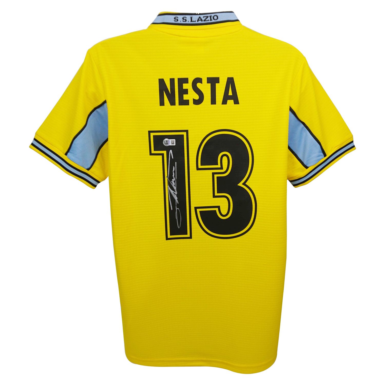 Jersey Alessandro Nesta 13 Lazio 1999 2000  Season NESTA Autografata Jersey Signed 99/00 Alessandro Nesta Lazio Jersey Lazio NESTA 13 Lazio 1999 2000 Season​ Replica Lazio Jersey Auto