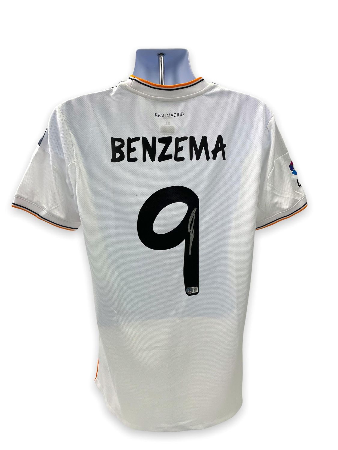 Jersey Karim Benzema 9  Real Madrid Signed Autograph BENZEMA Real Madrid Blancos 2013 2014  Autographed Jersey Autograph Karim Benzema 13/14 Real Madrid