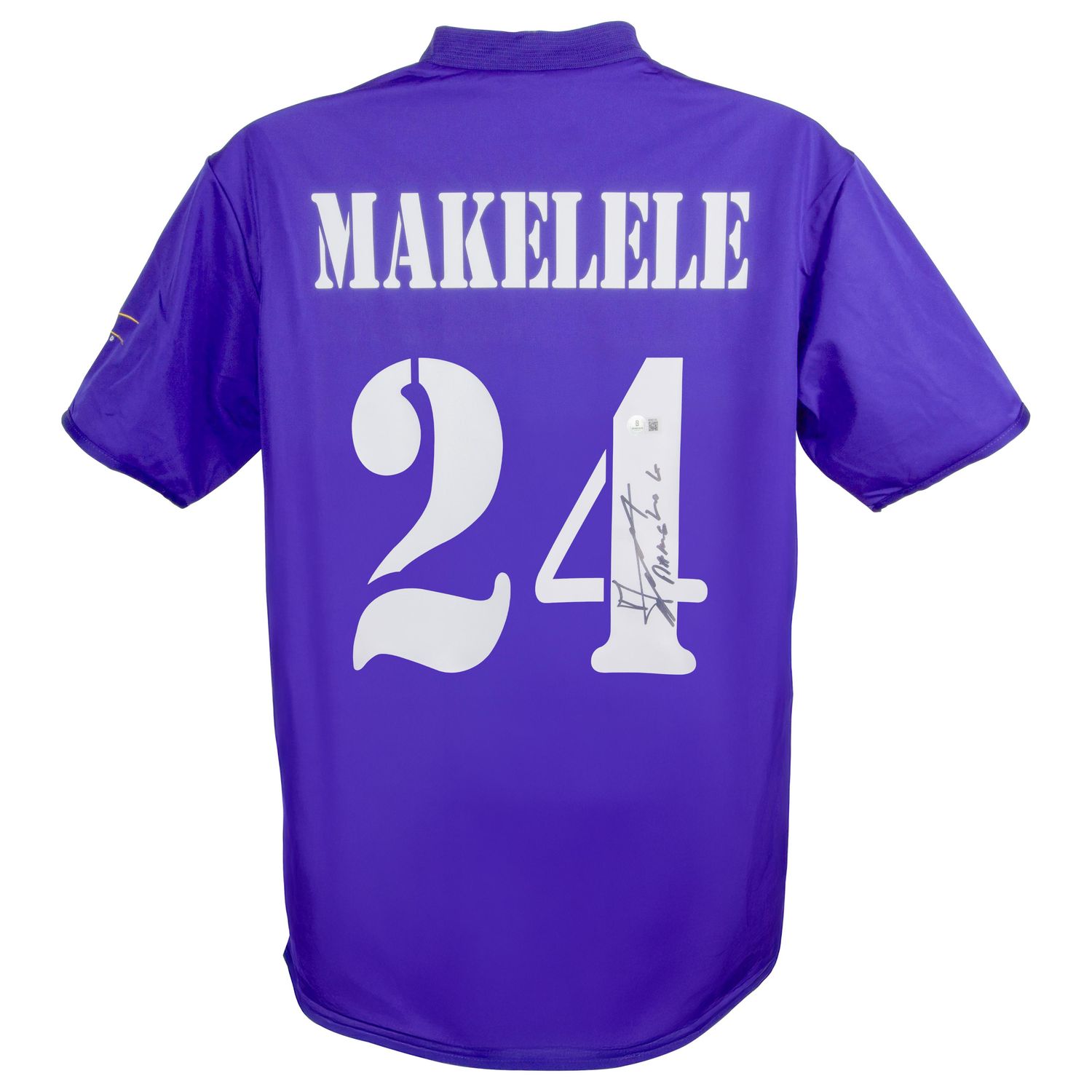 Jersey Claude Makélélé 24 Real Madrid 2002 2003 Autograph Jersey Real Madrid 02/03  Autographed Signed Real Madrid  Claude Makélélé 24  Real Madrid Jersey Autographed Autograph 02/03