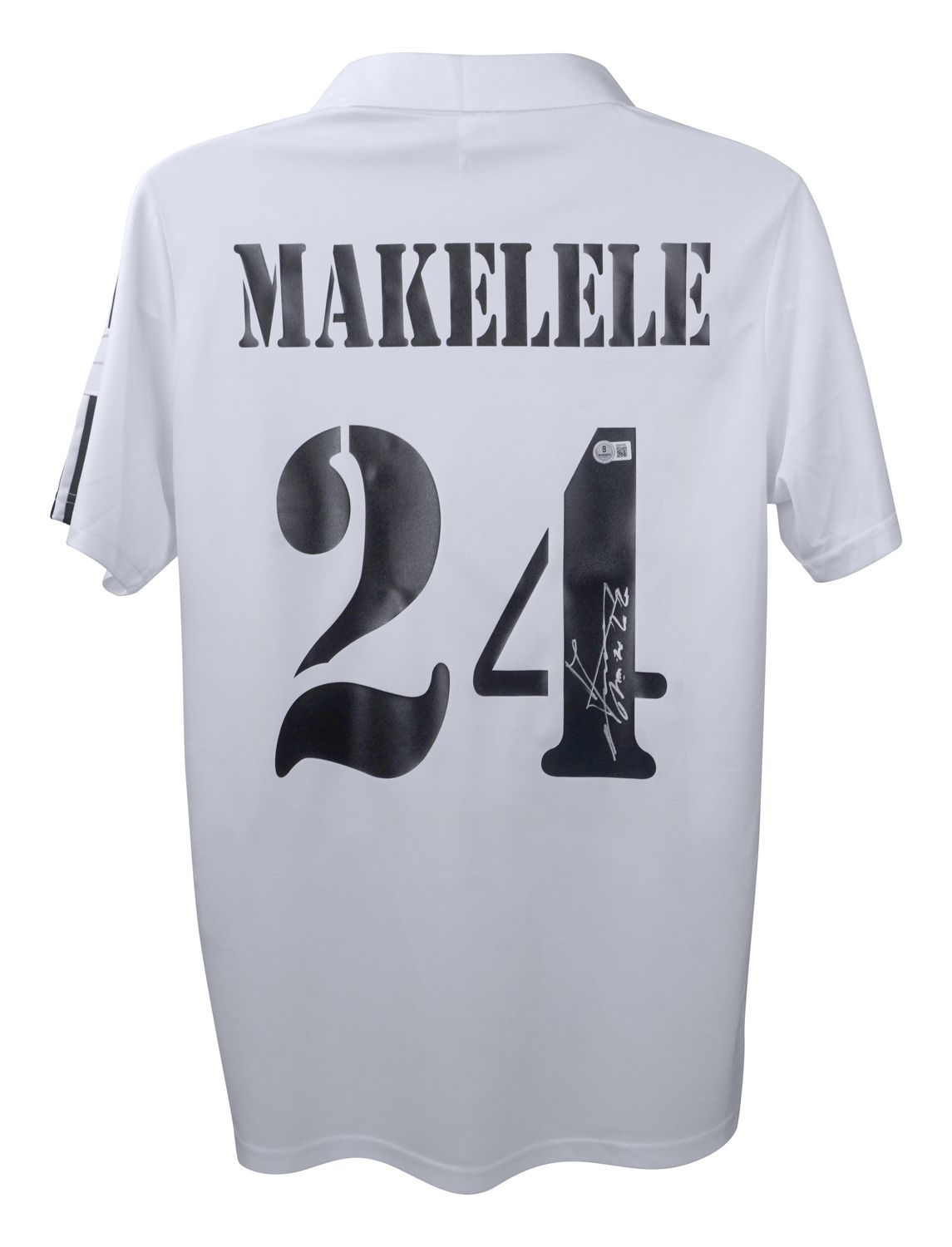 Jersey Claude Makélélé 24 Real Madrid 2002 2003 Autograph Jersey Real Madrid 02/03  Autographed Signed Real Madrid  Claude Makélélé 24  Real Madrid Jersey Autographed Autograph 02/03