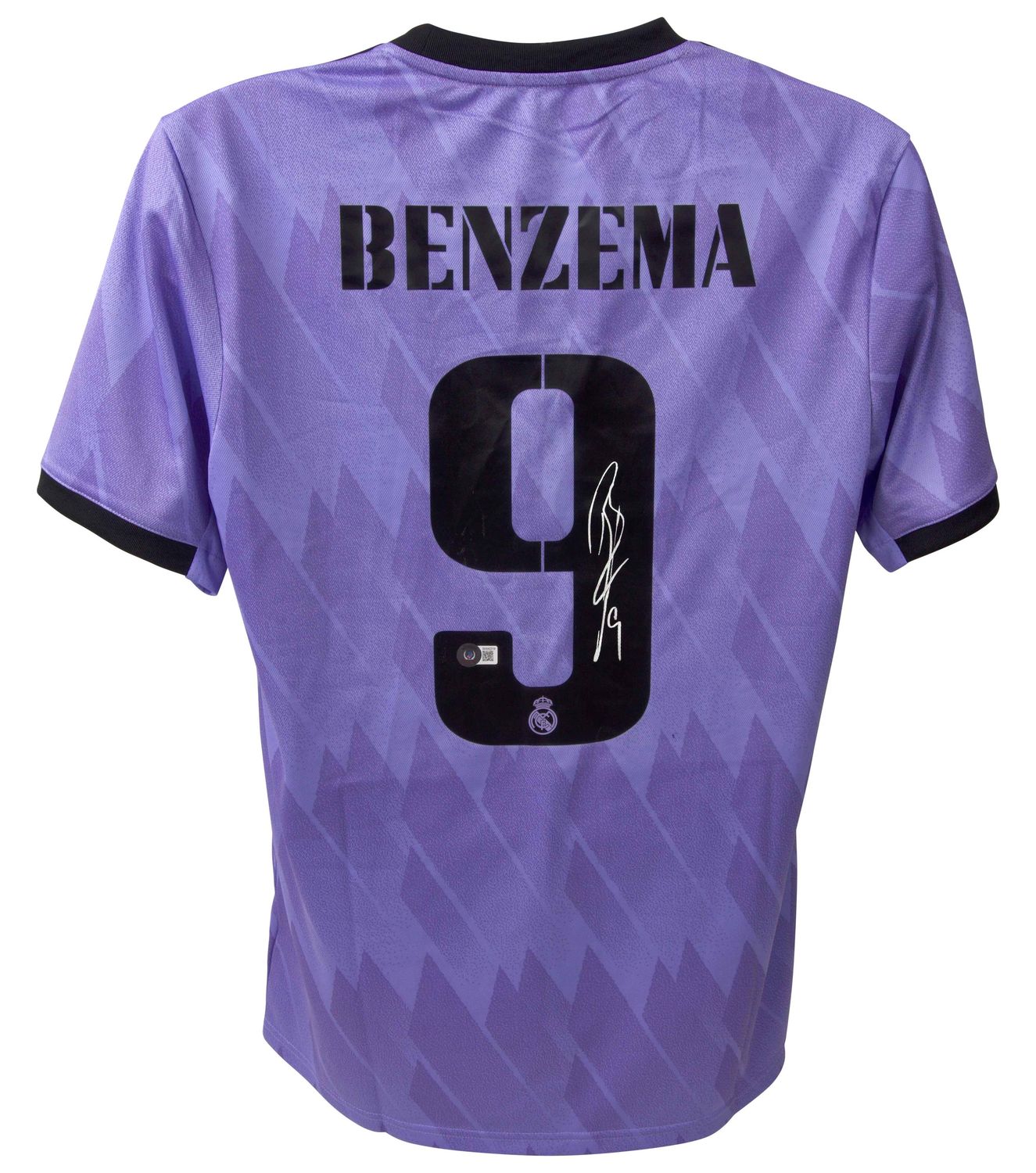 Jersey Karim Benzema 9  Real Madrid Signed Autograph BENZEMA Real Madrid Blancos 2022 2023  Autographed Jersey Autograph Karim Benzema 22/2 Real Madrid
